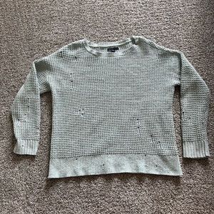 American Eagle Blue Ripped Style Sweater